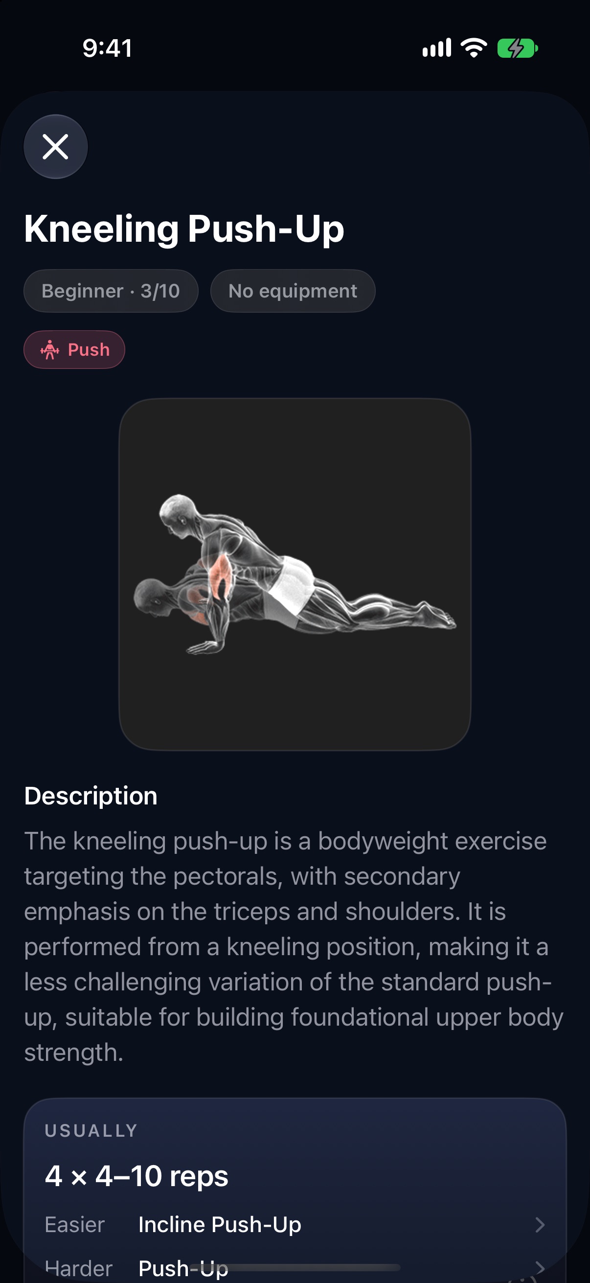 Tiqan exercise library with interactive muscle map